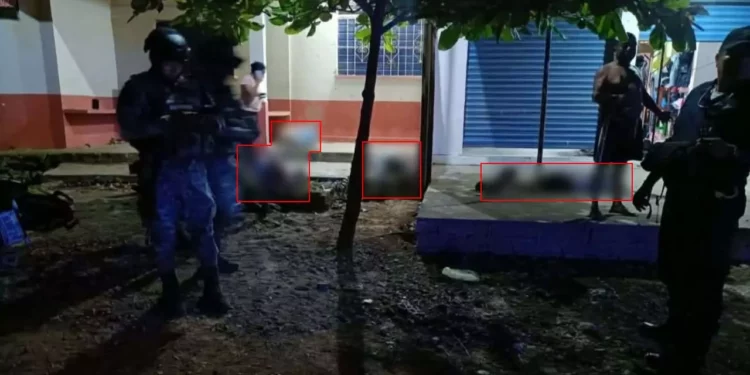 Los ejecutados han sido identificados preliminarmente solo por los alias que cargaban en vida: “Soto”, “Tamalito”, “Pelón” y “Garnachitas”.