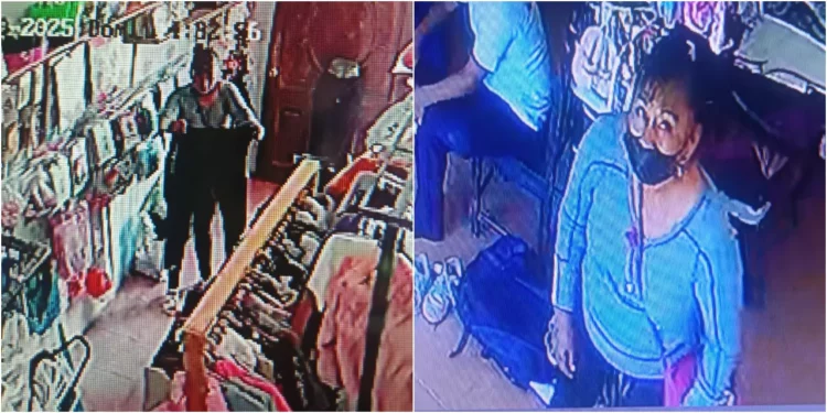 Cámaras captaron el momento en que la mujer ocultó los artículos entre sus pertenencias para evadir el pago.