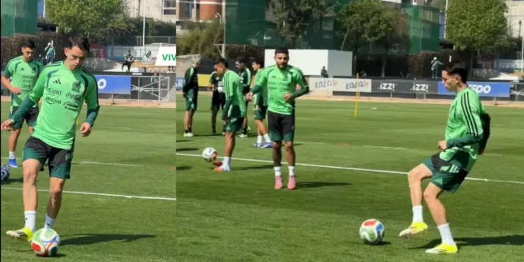 VIDEO | ¡Ya le dieron la bienvenida! Álvaro Fidalgo tiene su primer entrenamiento con la Selección Nacional Mexicana