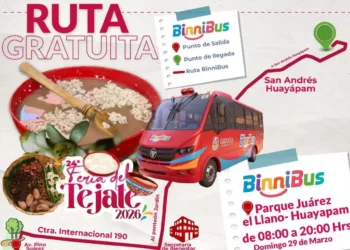 ¡Transporte GRATIS a la Feria del Tejate 2026! Ruta del Binnibús, horarios y detalles