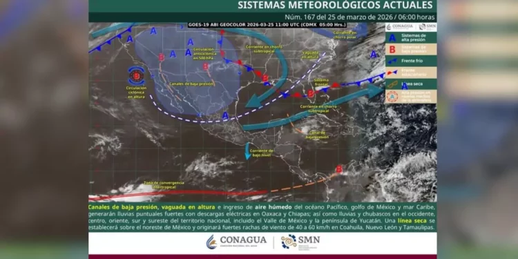 Alertan por clima inestable en Oaxaca: Lluvias, tormentas y mar de fondo