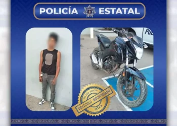 El masculino fue detenido en el lugar y trasladado ante la autoridad competente.