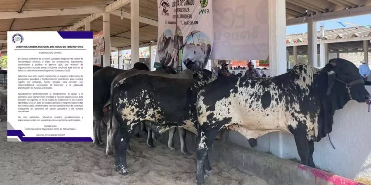 Cancelan Expoferia Ganadera 2026 en el Istmo; organizadores alegan “causas ajenas”