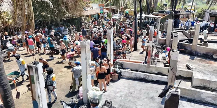 Foto: redes sociales // En descargo del gobierno, solo 2 de cada 4 negocios cuentan con medidas de protección civil.