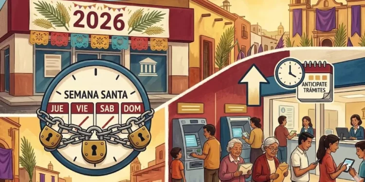 Semana Santa 2026: Bancos cerrarán cuatro días consecutivos en México