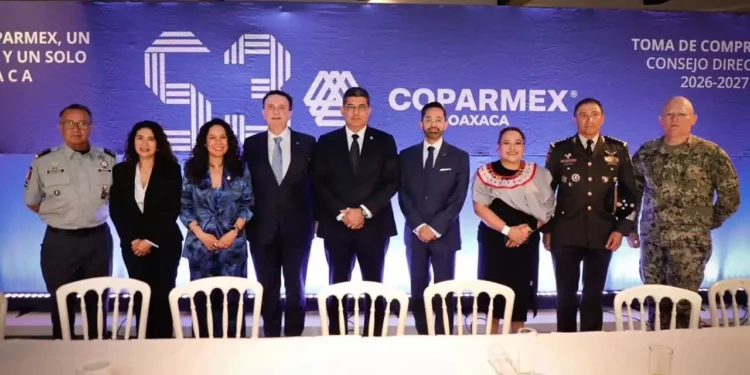 Juan José Sierra Álvarez presidió la Toma de Compromiso del Consejo Directivo 2026–2027 de Coparmex Oaxaca.