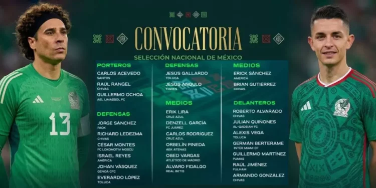 Guillermo Ochoa y Álvaro Fidalgo, las grandes sorpresas de la Selección Mexicana para la Fecha FIFA