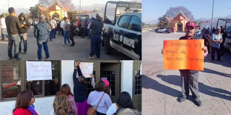 Paro en Tlacolula: trabajadores bloquean servicios y escuelas por salarios atrasados