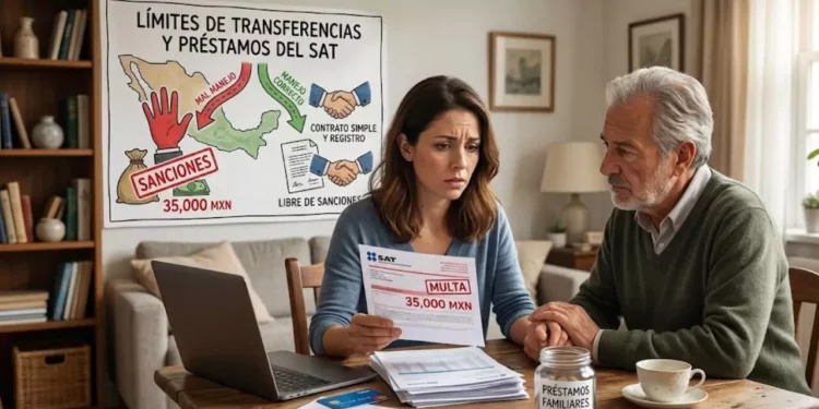 ¿Sabías que recibir préstamos de amigos o familiares puede costarte hasta 35 mil pesos en multas del SAT?