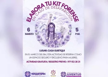 Indignación en Tehuantepec: convocan a taller para “elaborar kit forense en caso de desaparición” en el marco del 8M
