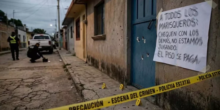 Fue hallada una cartulina con un mensaje intimidatorio.