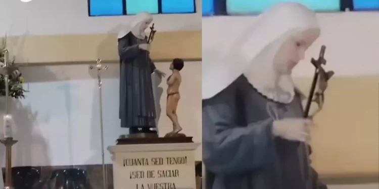 VIDEO | ¿Milagro en Semana Santa? Video de Virgen “parpadeando” se vuelve viral y divide opiniones