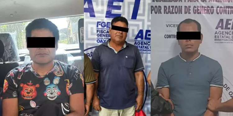 Tres hombres son detenidos por presuntas violaciones en Oaxaca