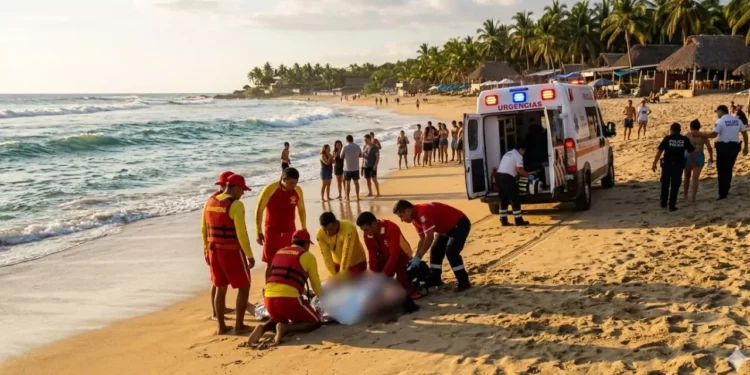 Muerte en el paraíso: Turista pierde la vida en playa de Oaxaca