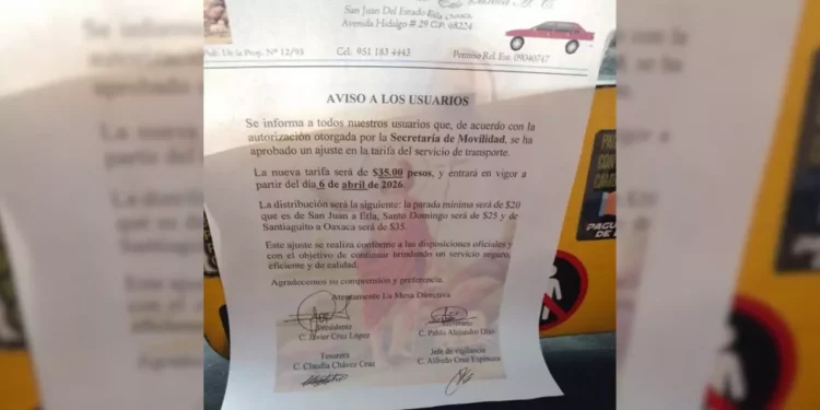 ¡Un aviso que encendió la molestia! Indignación por posible “alza” al transporte en San Juan del Estado