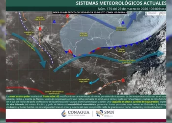 Frente frío 42 provoca lluvias, vientos y descenso térmico en Oaxaca