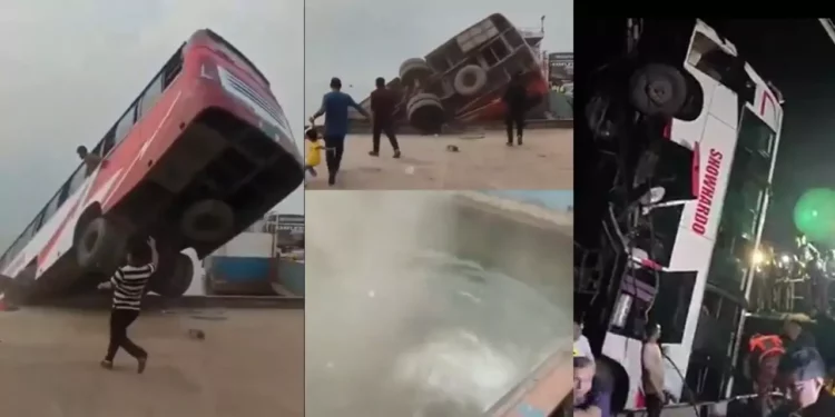 VIDEO | ¡Horror en el Padma! Autobús con decenas de pasajeros se hunde en Bangladesh y más de la mitad muere