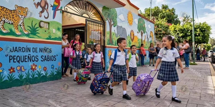 Foto: IA // Crece la matrícula preescolar en Oaxaca; mayor presencia de niñas que de niños a partir de 2020.