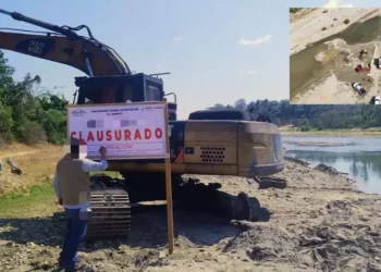 Saqueo al río Tonameca: Clausuran cuatro bancos ilegales de material pétreo en operativo federal