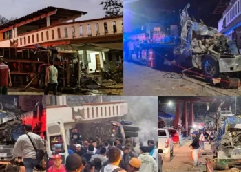 VIDEO | Segundos de horror en Guelatao: camión sin frenos desata tragedia al arrasar vivienda y matar a dos