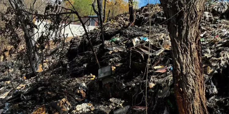 Foto: redes sociales // El incendio comenzó durante la madrugada y tardó varias horas en ser controlado.