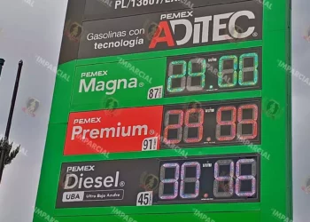 Foto: Lisbeth Mejía Reyes // Precio de gasolina en la capital