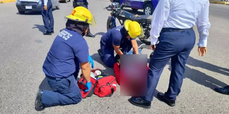 El choque se registró sobre la avenida 2 de Abril, en la colonia Antonio de León.