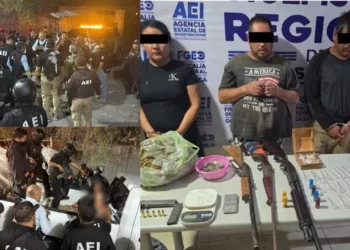 ¡Desmantelan narco-casa en Ejutla! Caen cinco con armas de alto poder y droga