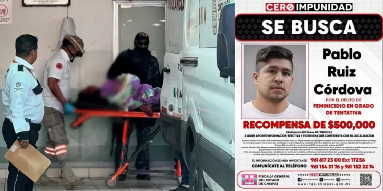 ¡Atroz! Le mutila las manos a machetazos a su pareja y huye: Cacería en Chiapas por presunto feminicida