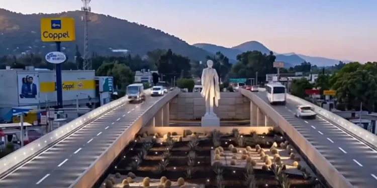 Alegoría de lo que podría ser el paso a desnivel y la nueva glorieta de Viguera.