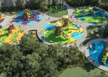 Foto: Gobierno de Oaxaca // Área infantil en el parque Primavera.