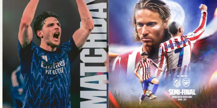 ¿Dónde y a qué hora ver HOY en VIVO la Semifinal de Champions entre Atlético de Madrid vs. Arsenal?