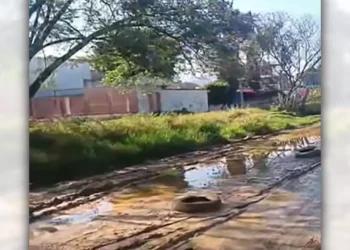 Foto: tomada de video // Barro, calles inundadas y afectaciones por las lluvias del fin de semana y ninguna autoridad de San Jacinto Amilpas se ha acercado para apoyar a vecinos de Brenamiel.