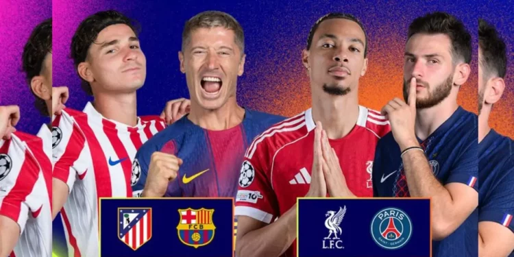 ¡Bendita Champions! Atlético vs. Barcelona y Liverpool vs. PSG: Dónde ver y horarios HOY