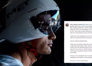 Isaac del Toro rompe el silencio tras su caída en la Vuelta al País Vasco: ¿Cuánto tiempo estará fuera?