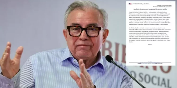 ¡Sombra del narco sobre Sinaloa! Acusación en EU alcanza al gobernador Rocha Moya