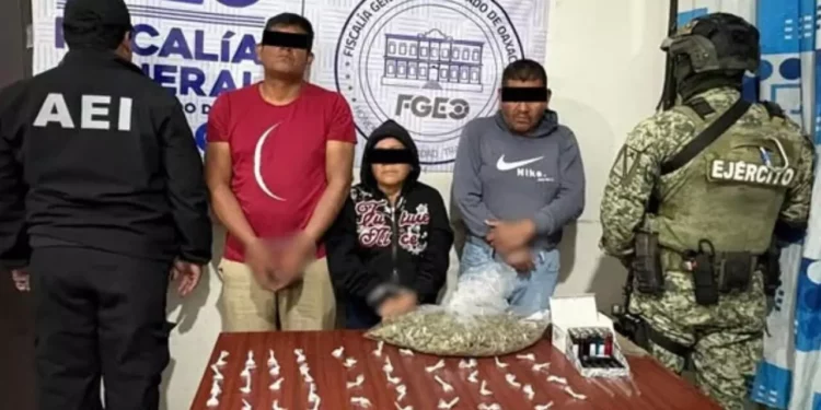 Cae trío con droga tras cateo en Tlacolula; enfrentan proceso y prisión preventiva