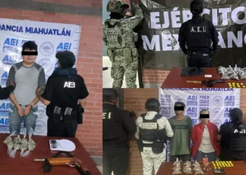 ¡Golpe al narcomenudeo en la Sierra Sur! Tres detenidos y droga asegurada en cateos simultáneos