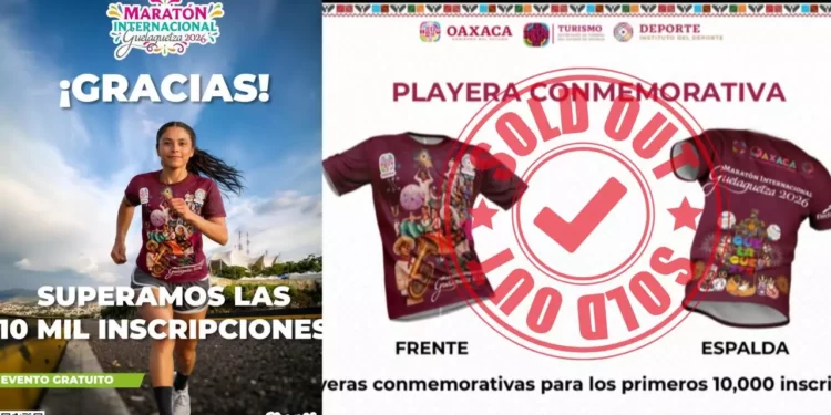 Maratón Guelaguetza 2026: Agotan 10 mil playeras en 12 horas; ¿aún puedes inscribirte?