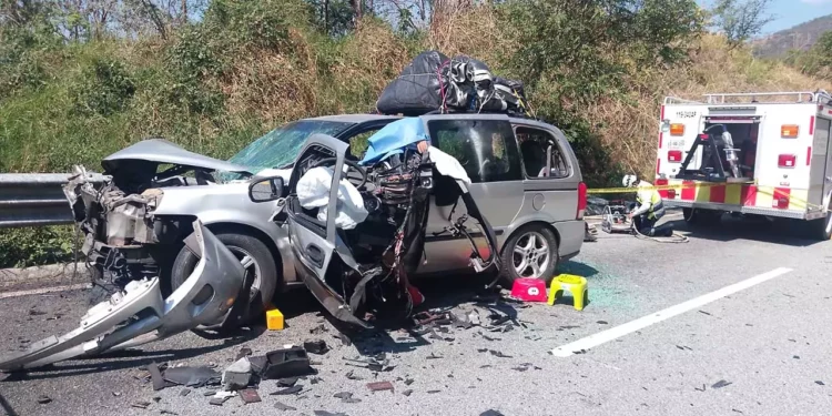 Un adulto mayor falleció en accidente en la supercarretera a la Costa.