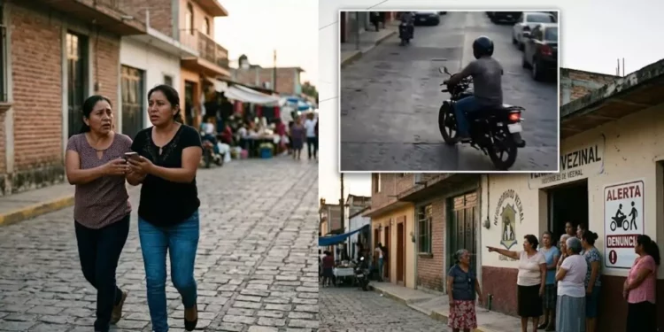 Acosador en moto ataca a mujeres en Tlacolula y genera alerta vecinal