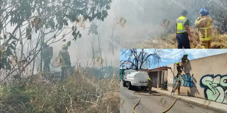 VIDEO | Incendio en Oaxaca: llantas y pastizales consumidos por voraz fuego en inmueble de calle Colón