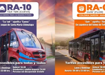 Dos nuevas rutas del BinniBus amplían red de movilidad en Oaxaca