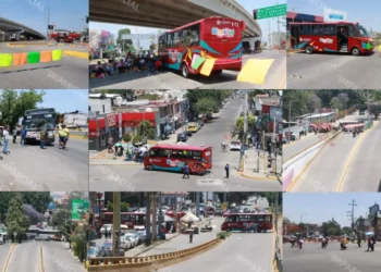 Bloqueos escalan en Oaxaca: Profesores paralizan vialidades y colapsan el transporte urbano