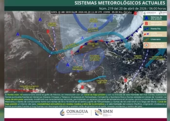 Frente frío 45 mantiene a Oaxaca entre lluvias, vientos y descenso térmico