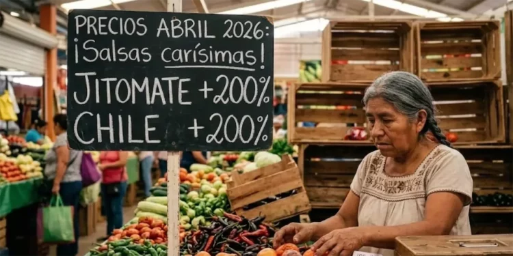El aumento en el precio del jitomate y el chile encarece la preparación de alimentos básicos en los hogares mexicanos. Fotos: IA