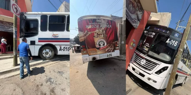 ¡Camión sin control se estrella contra vivienda en Oaxaca! Denuncian posibles fallas mecánicas y riesgo a pasajeros