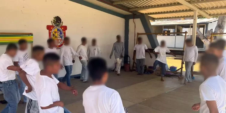 Foto: SSPE // Actividades de reinserción social en el DEMA de Oaxaca.