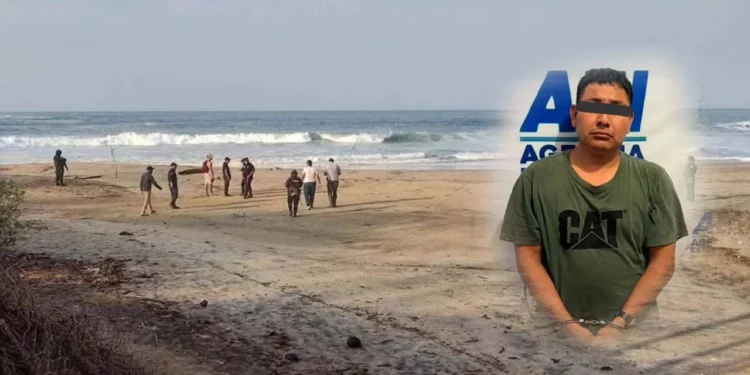 Sergio A. J. fue capturado frente a la iglesia de Tonameca por elementos de la AEI,
