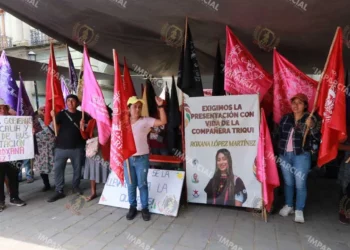 Foto: Adrián Gaytán // Este lunes la organización CIPO mantenía la demanda de presentación con vida de Roxana López Martínez.